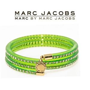 NWT -Marc By Marc Jacobs Slinky Toucan Green Zirconia Bracelet